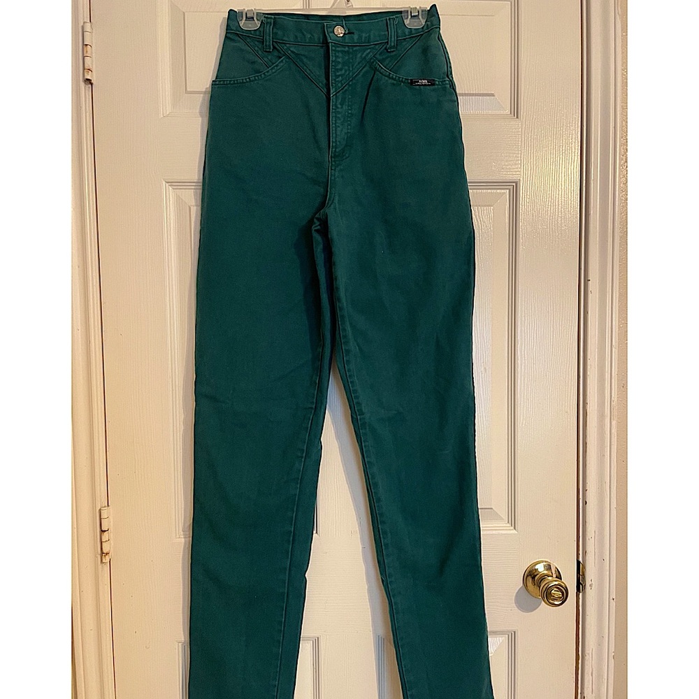 Vintage (80s-90s) Green Denim Mom Jeans